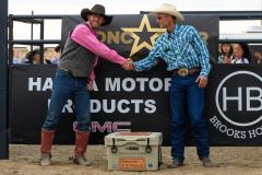 Pollockville, Alberta - July26:Bronc Star Tour Finals
Andrew Hofer (Westlock, AB) 2024 Bronc Star Tour Finals Champion.
Photo credit: Logan Armstrong | crowbaitcreative.com