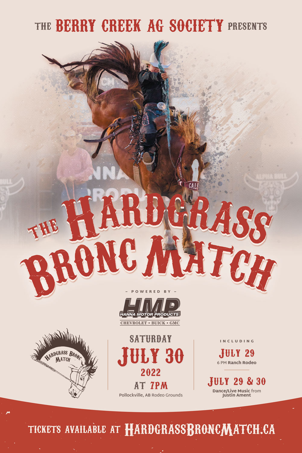 Tickets - Hardgrass Bronc Match - July 26th and 27th, 2019